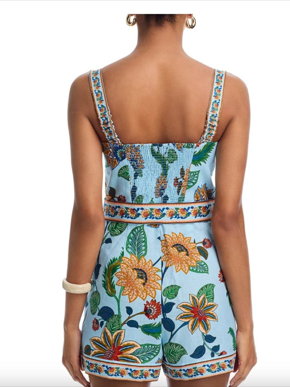 FARM Rio Floral Delhi Belted Romper. Size Medium - Picture 11 of 13